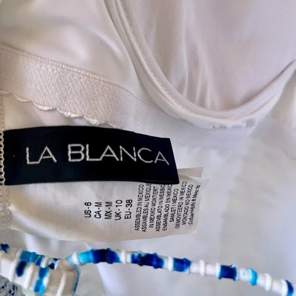 NWOT La Blanca Tidal One Piece Swimsuit size 6 - Picture 9 of 9